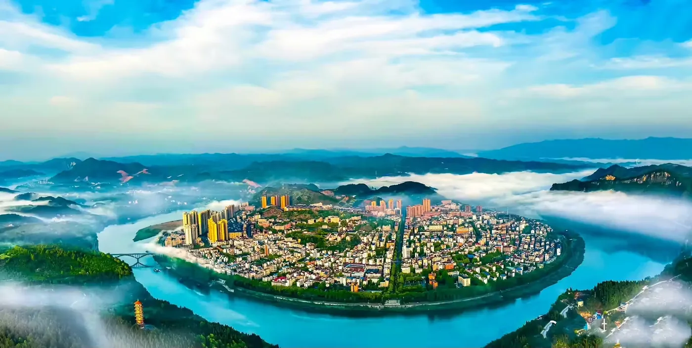 浦市古镇风景图片