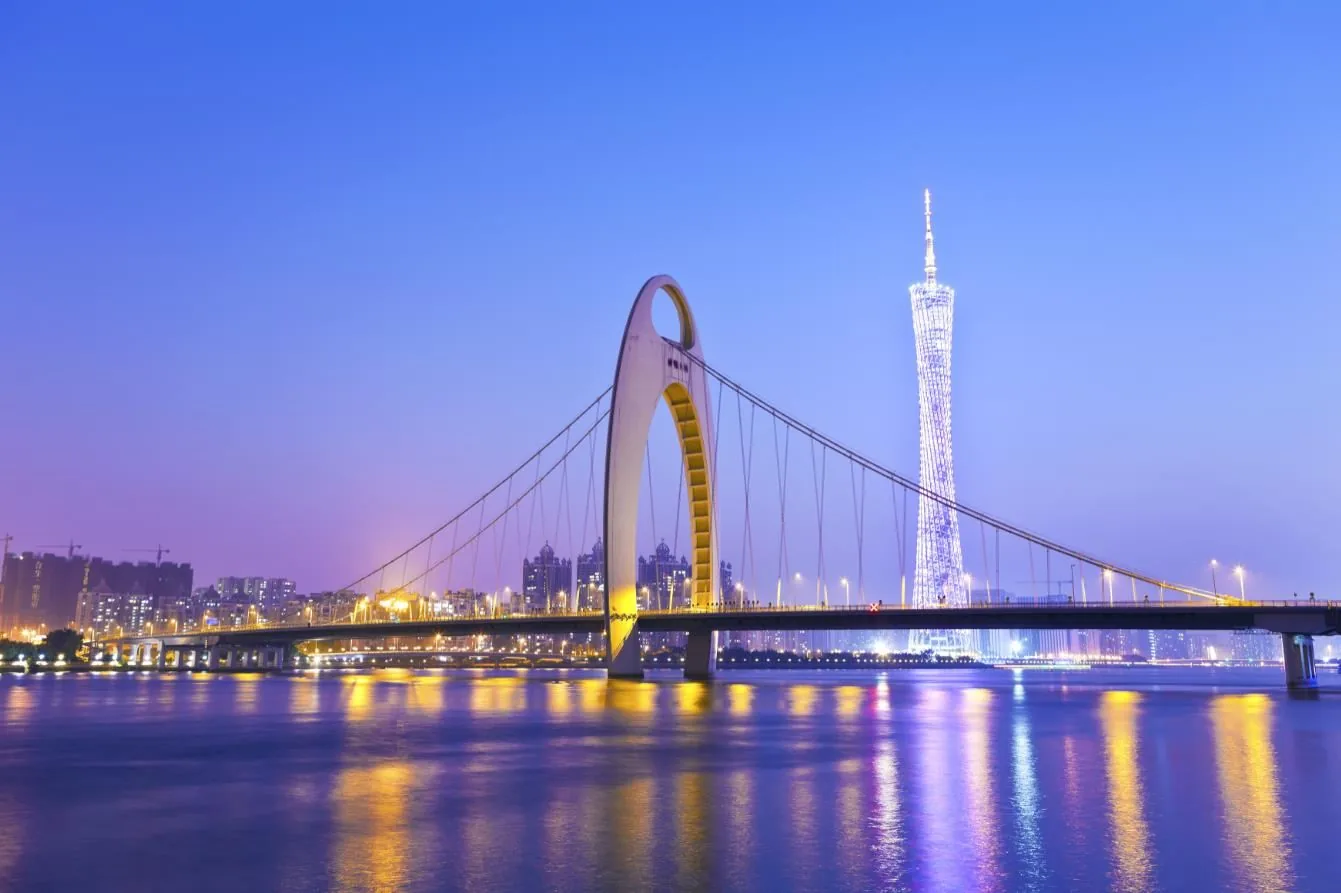 珠江夜游风景图片