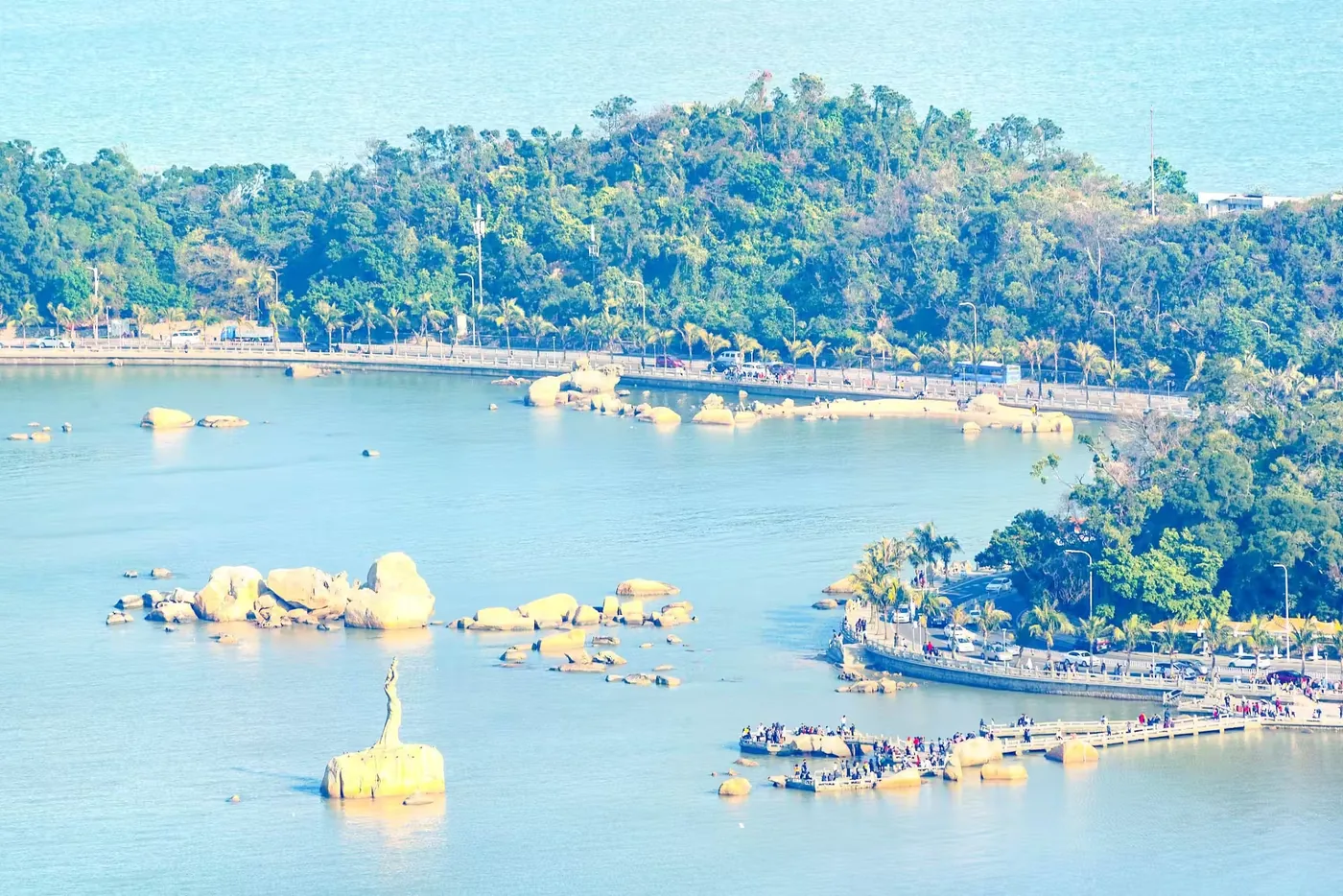 情侣路实景图片