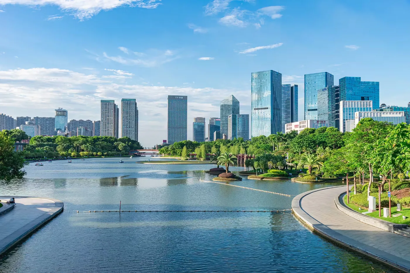 千灯湖实景图片