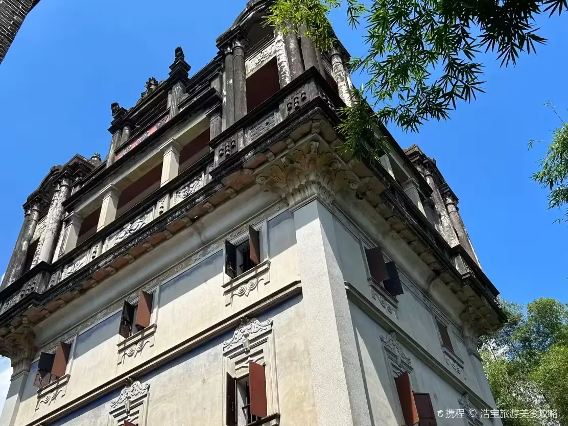 开平碉楼与村落实景图片