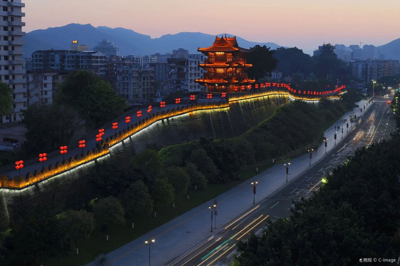 肇庆古城墙风景图片