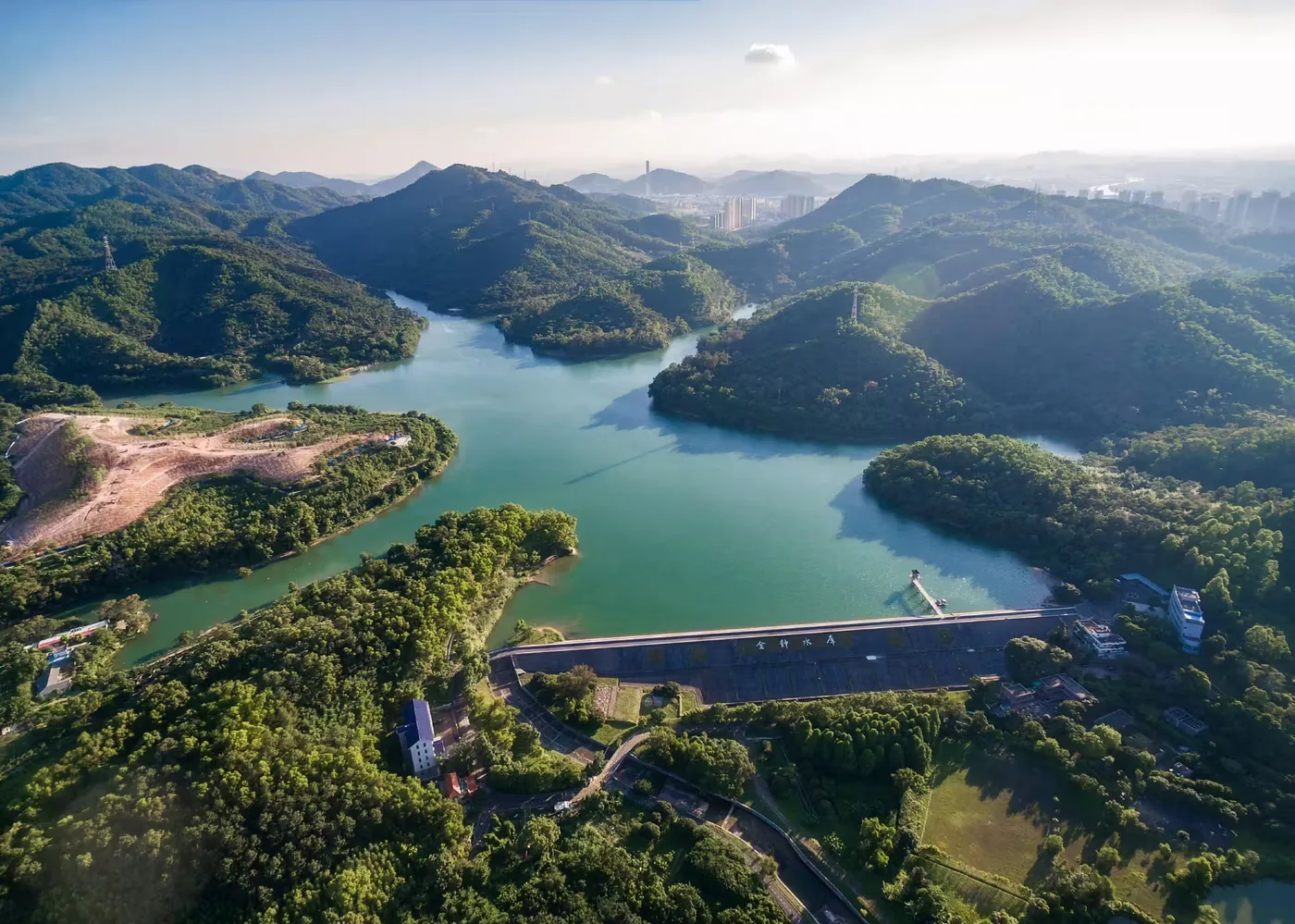 金钟水库实景图片