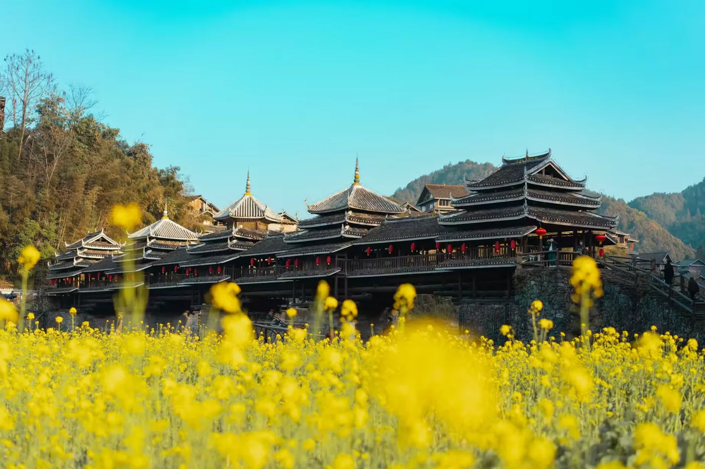 程阳八寨实景图片