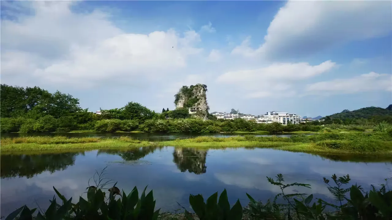 伏波山实景图片