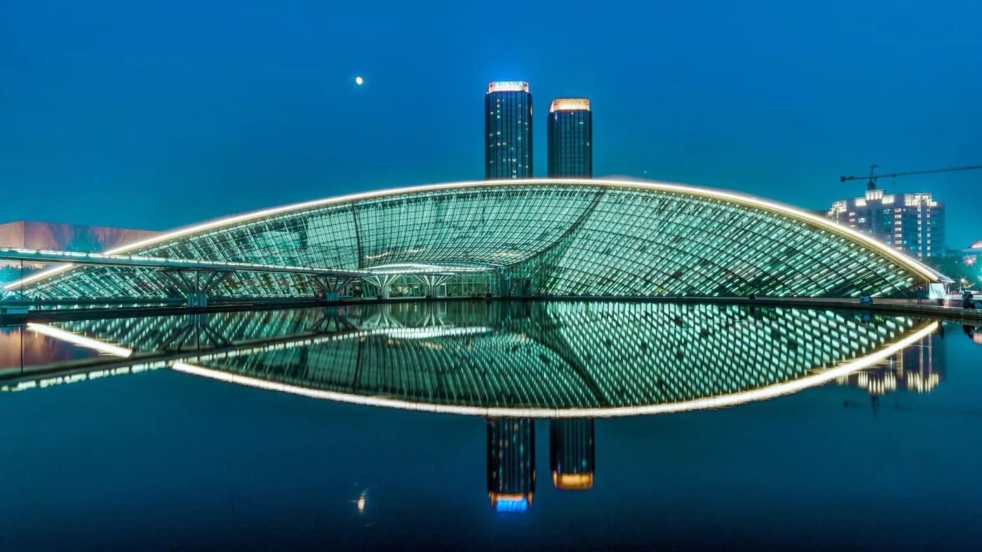 瓷房子风景图片