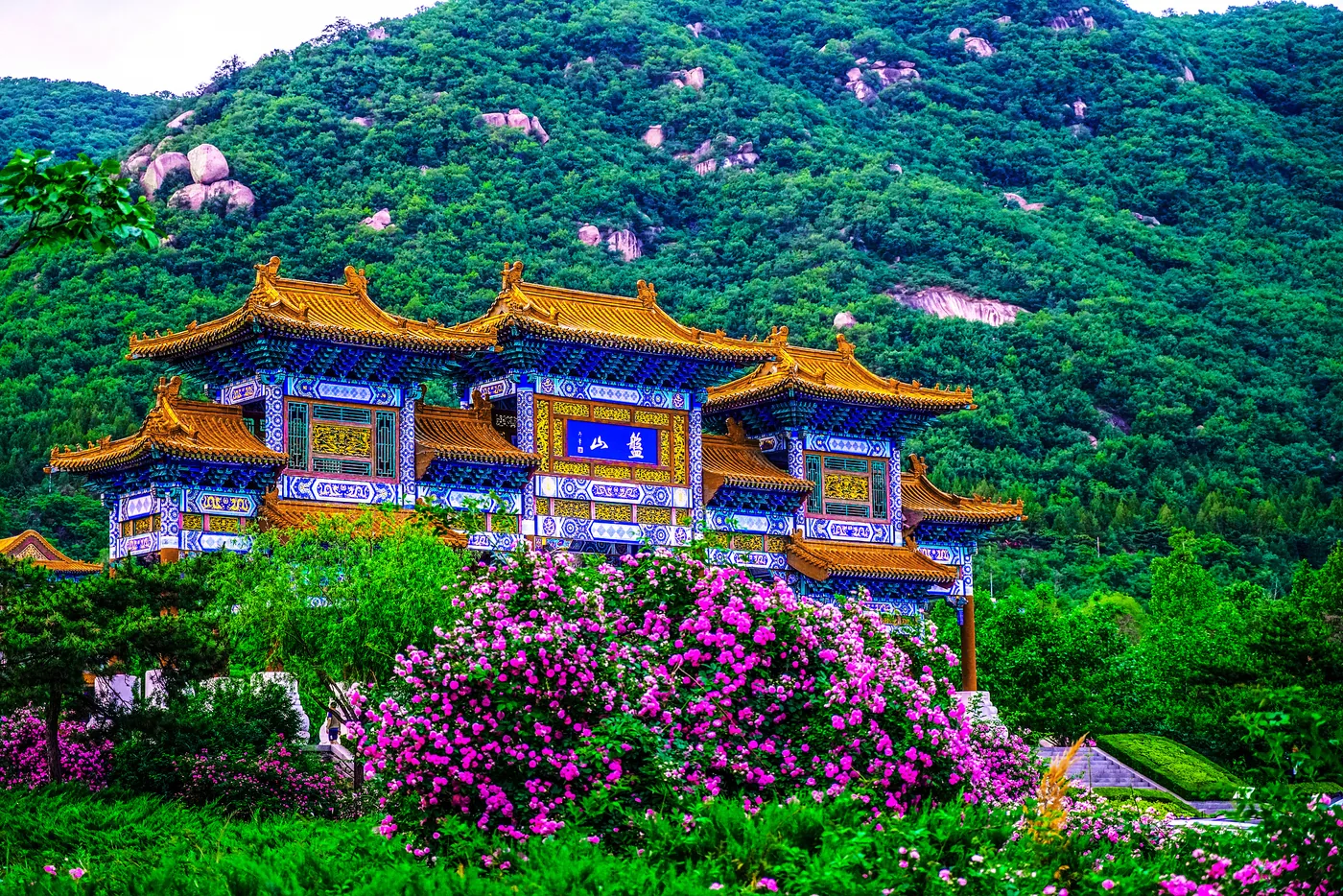 盘山风景区风景图片