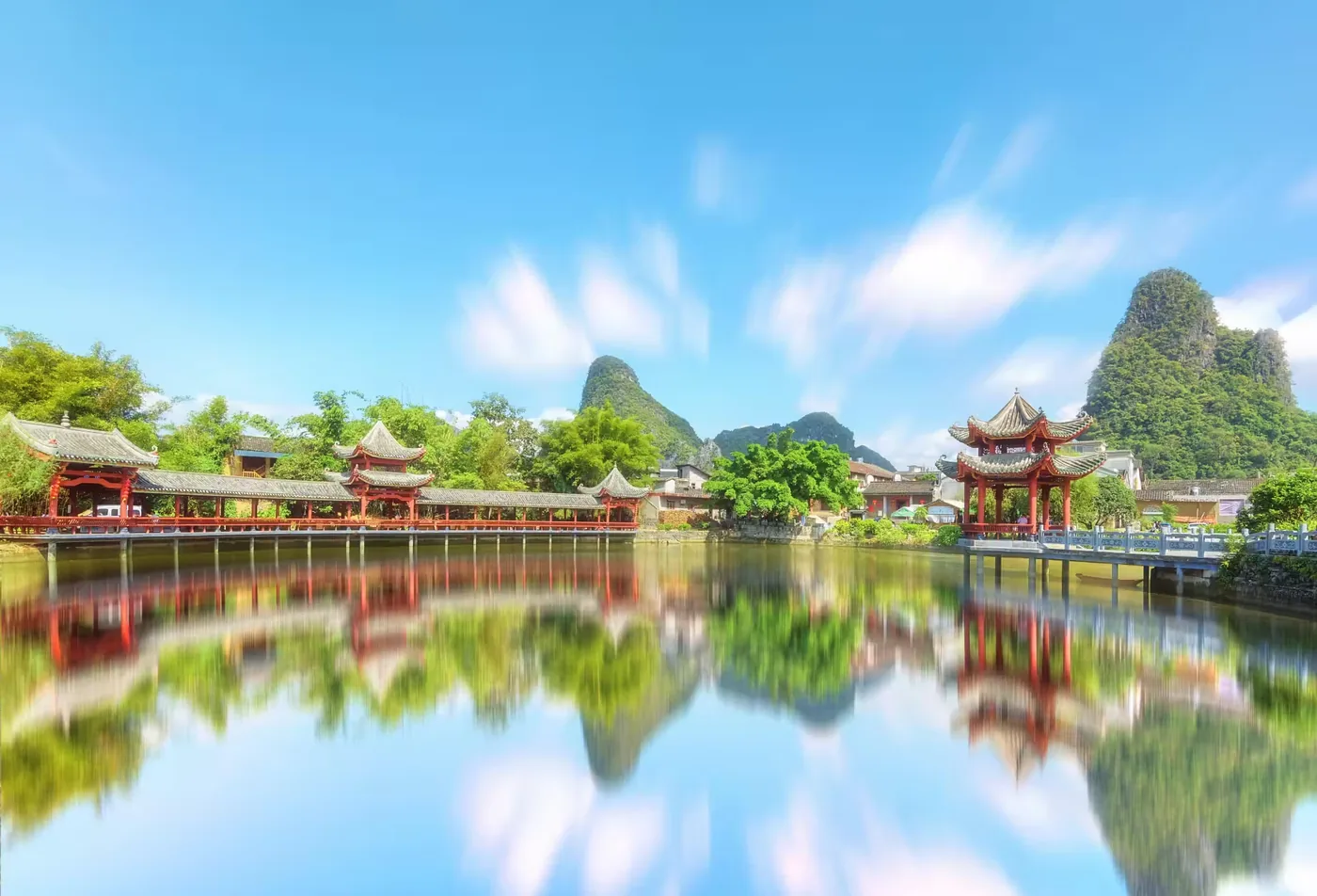 黄姚古镇实景图片