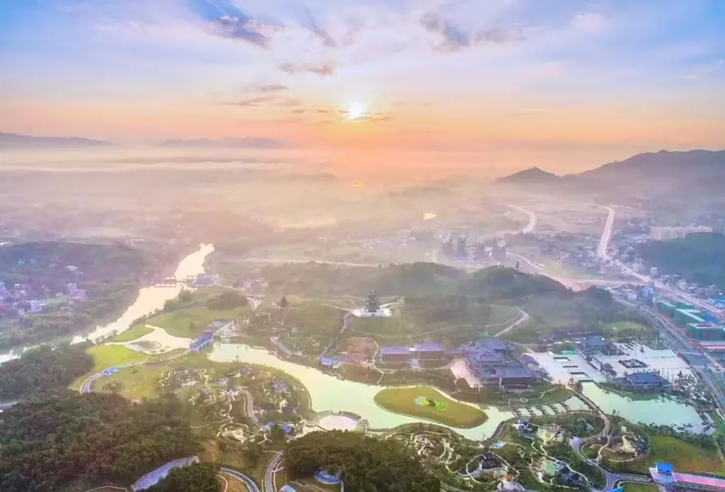 贺州园博园实景图片