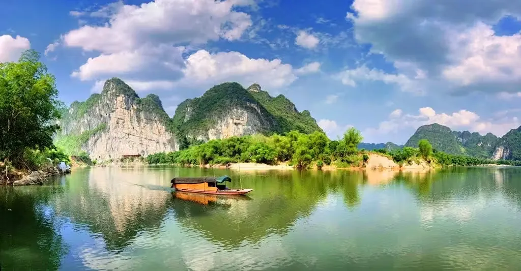 宁明花山岩画景区实景图片