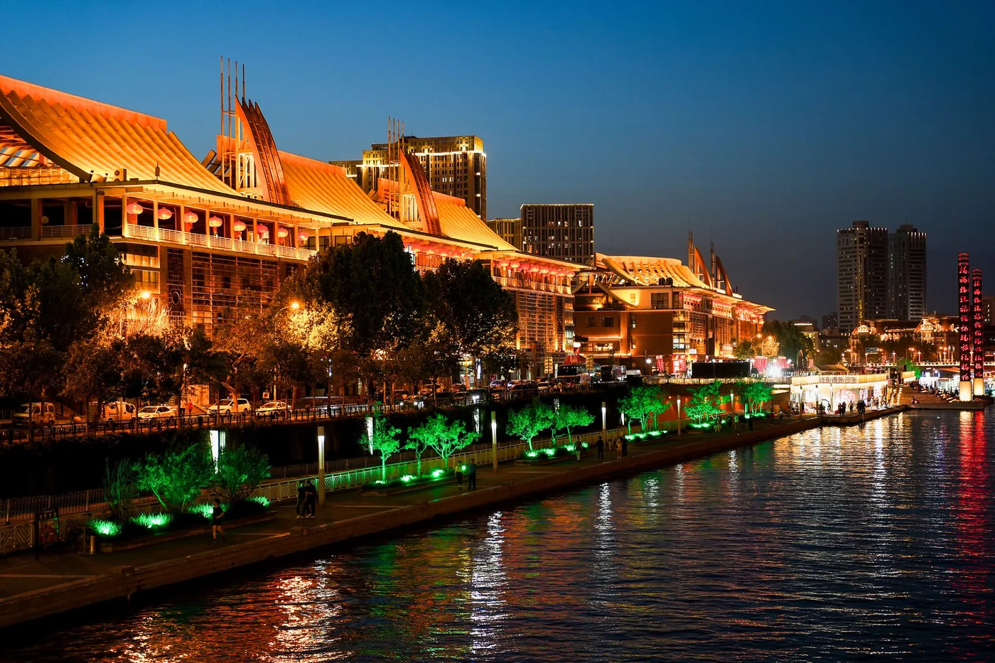 海河风景线风景图片