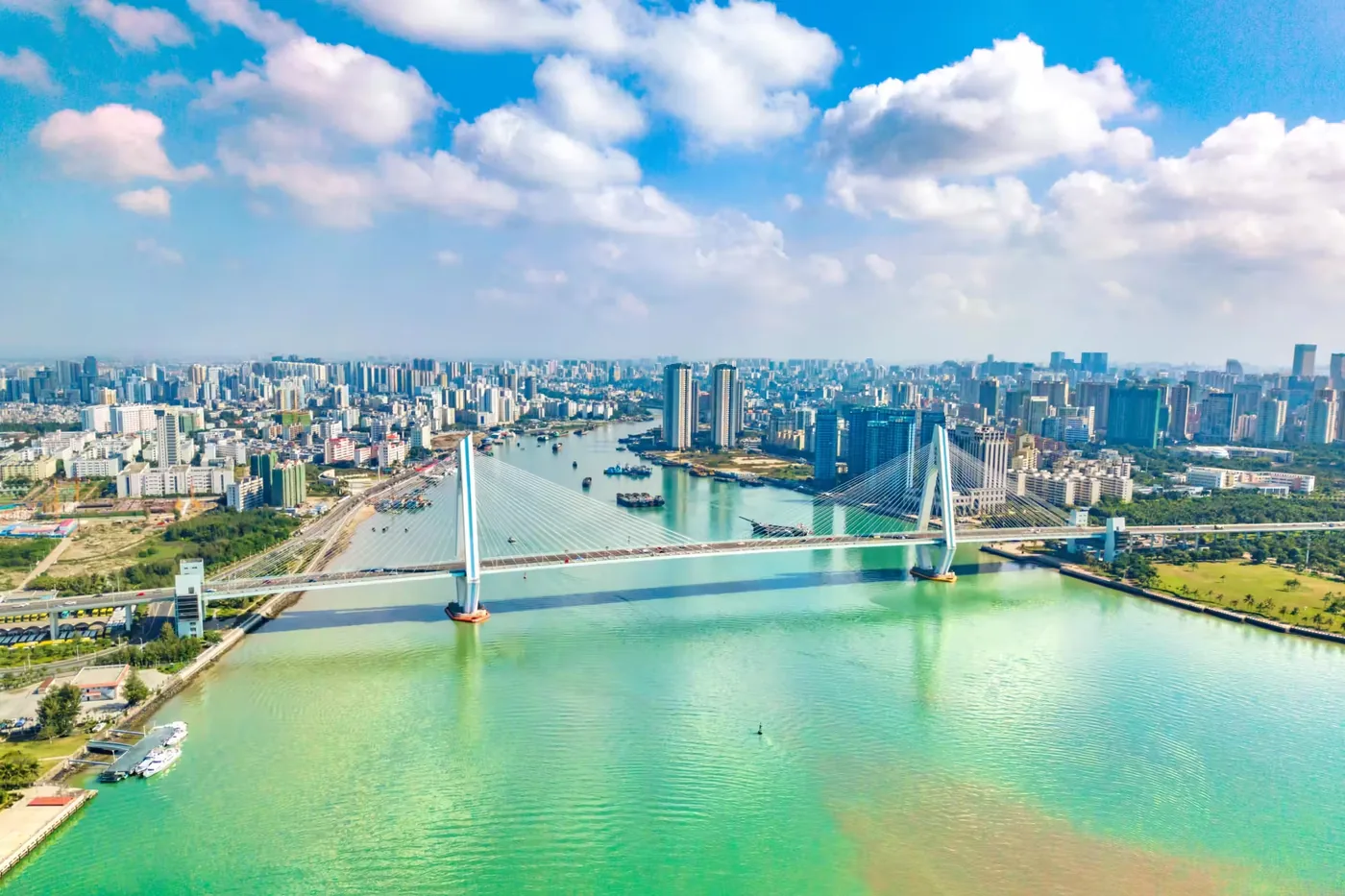 世纪大桥实景图片