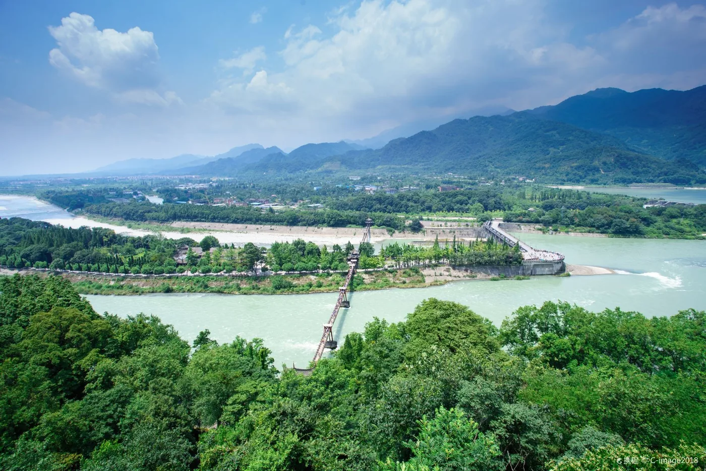 都江堰风景图片