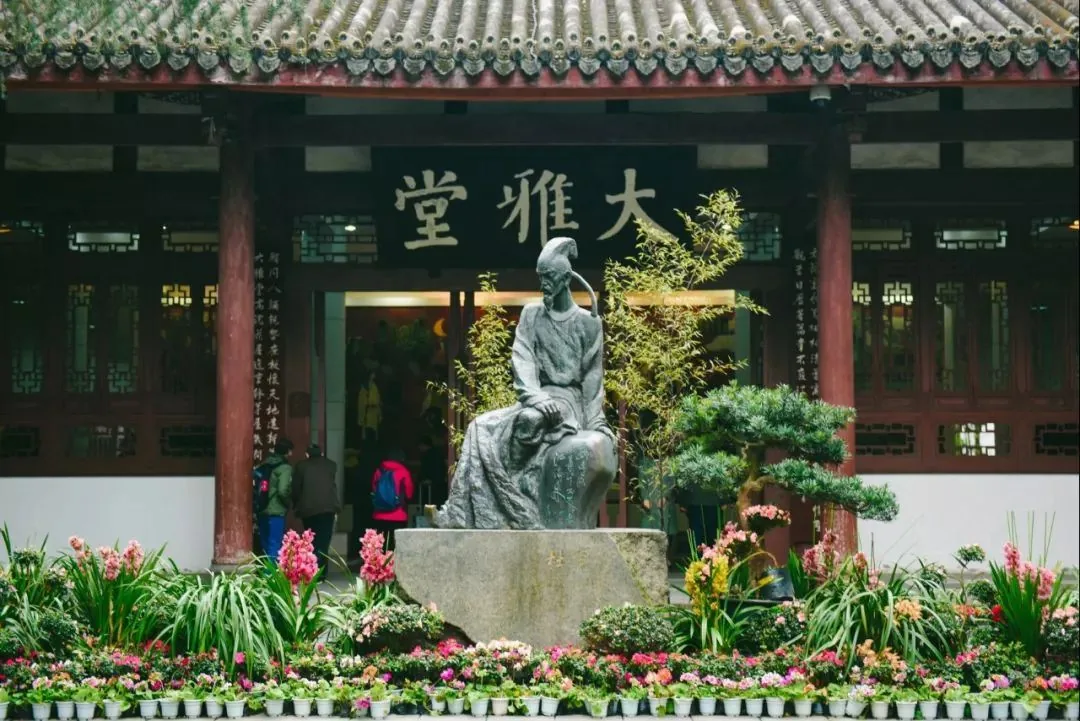 杜甫草堂风景图片