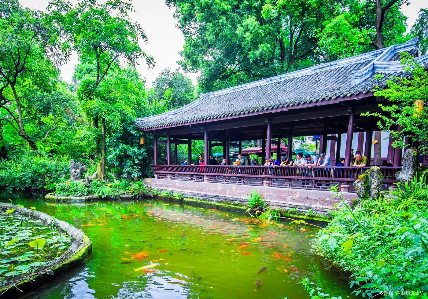 杜甫草堂风景图片