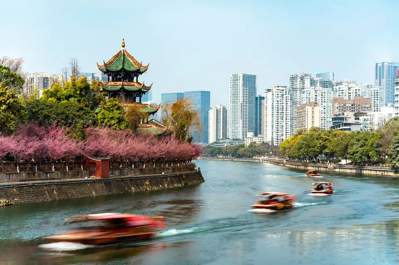 望江楼公园实景图片