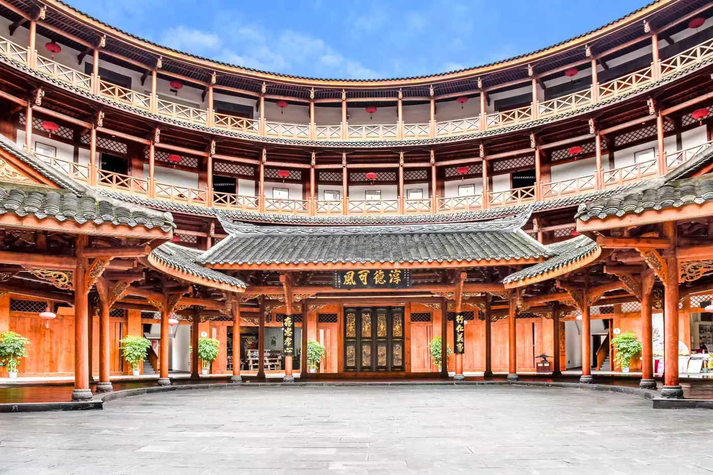 洛带古镇实景图片