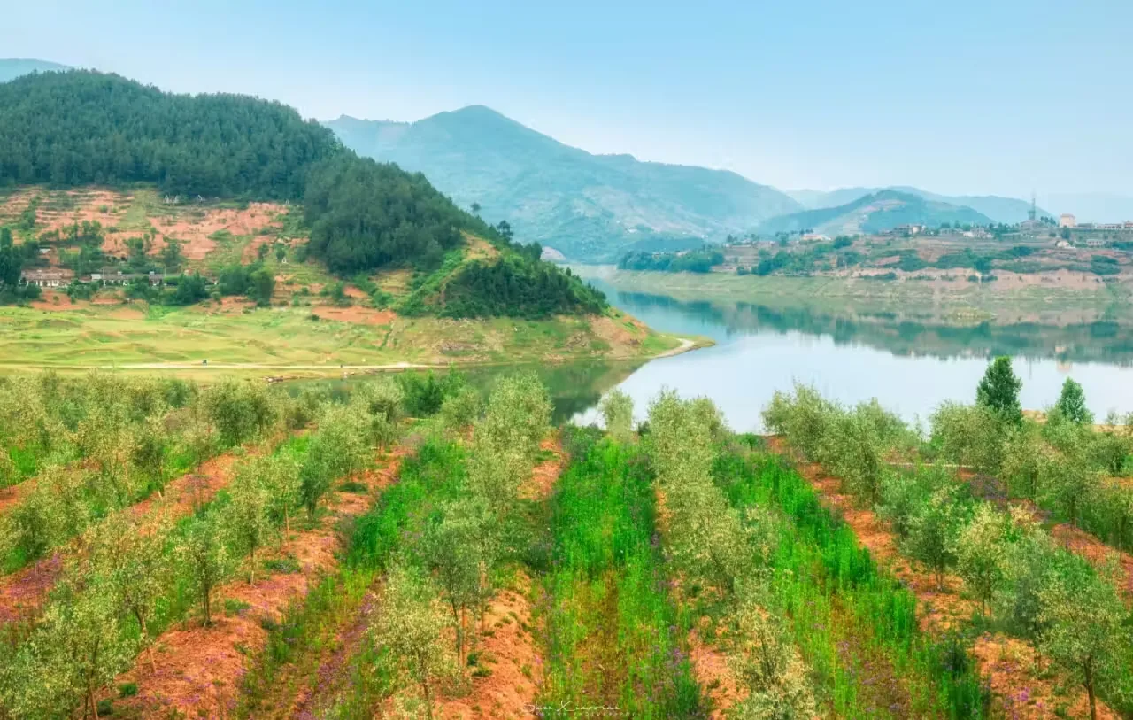 白龙湖实景图片