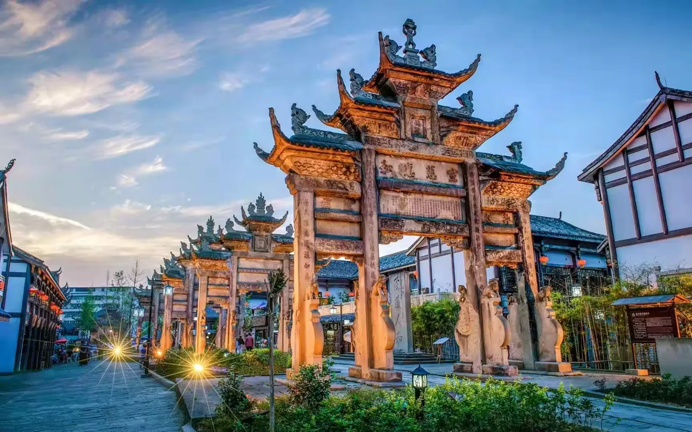 隆昌石牌坊群风景图片