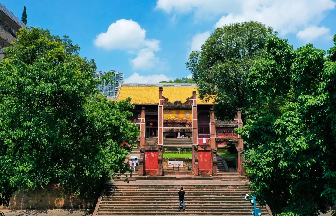 乐山文庙实景图片