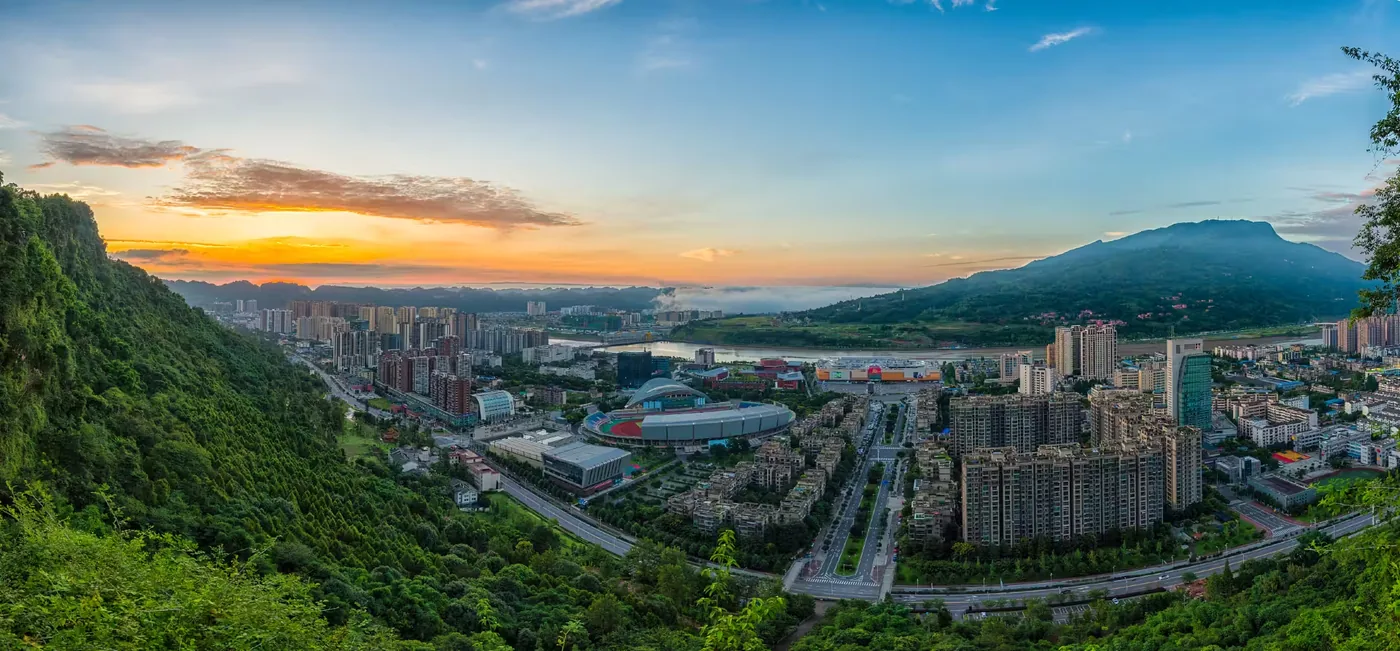 金凤山实景图片