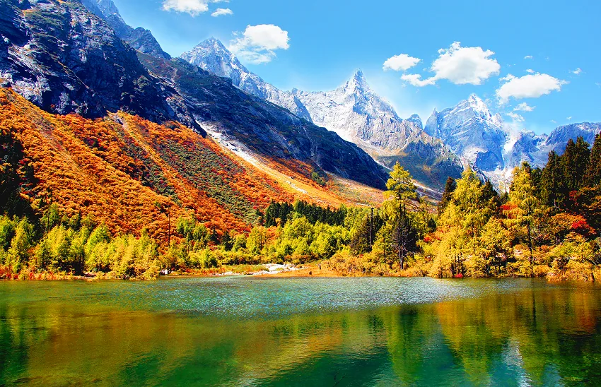 毕棚沟风景图片