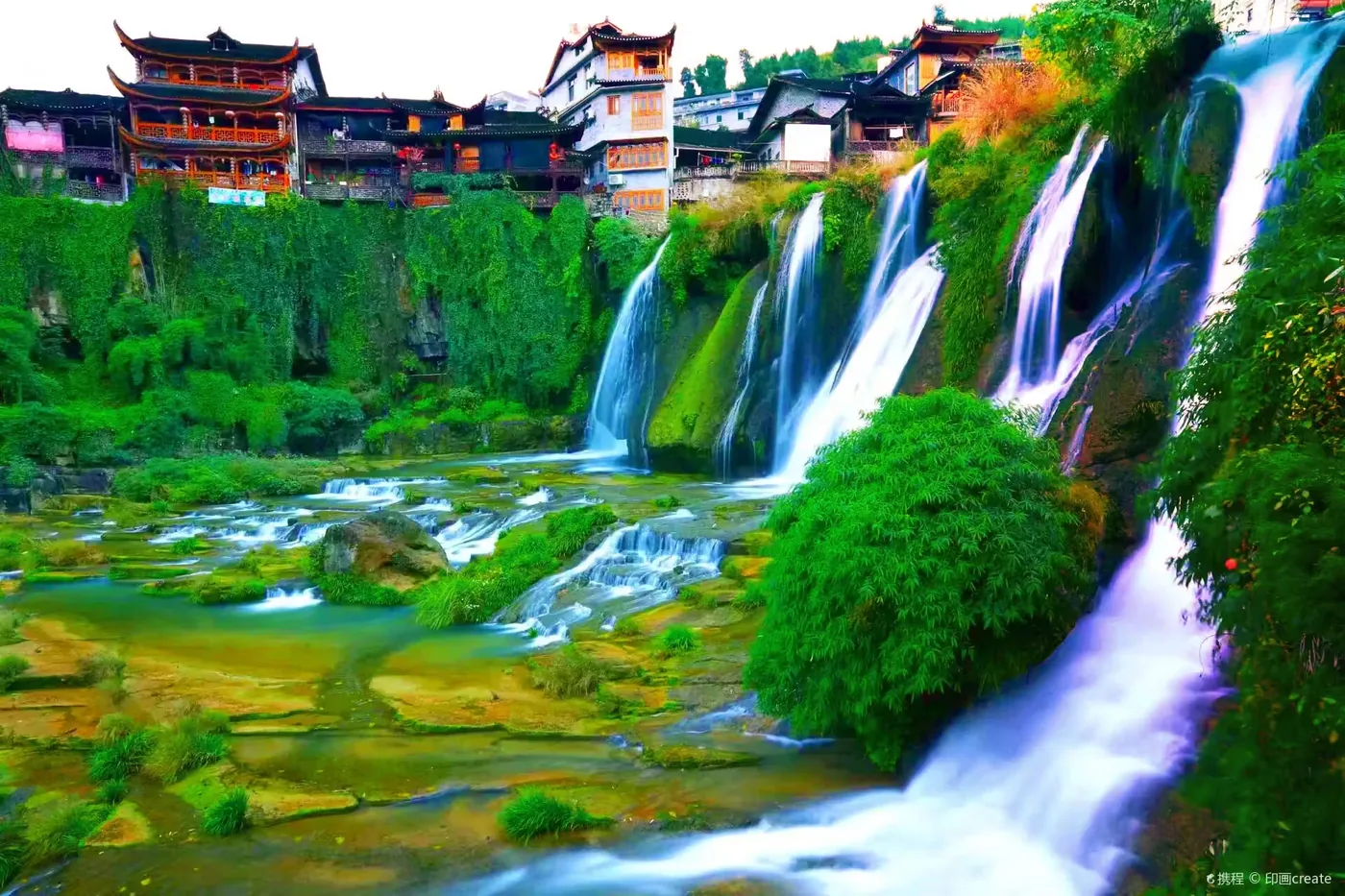 丙安古镇风景图片