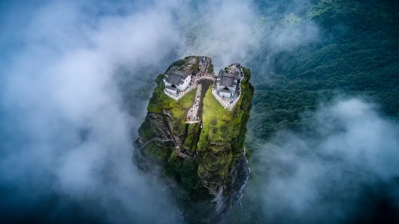 朱砂古镇风景图片