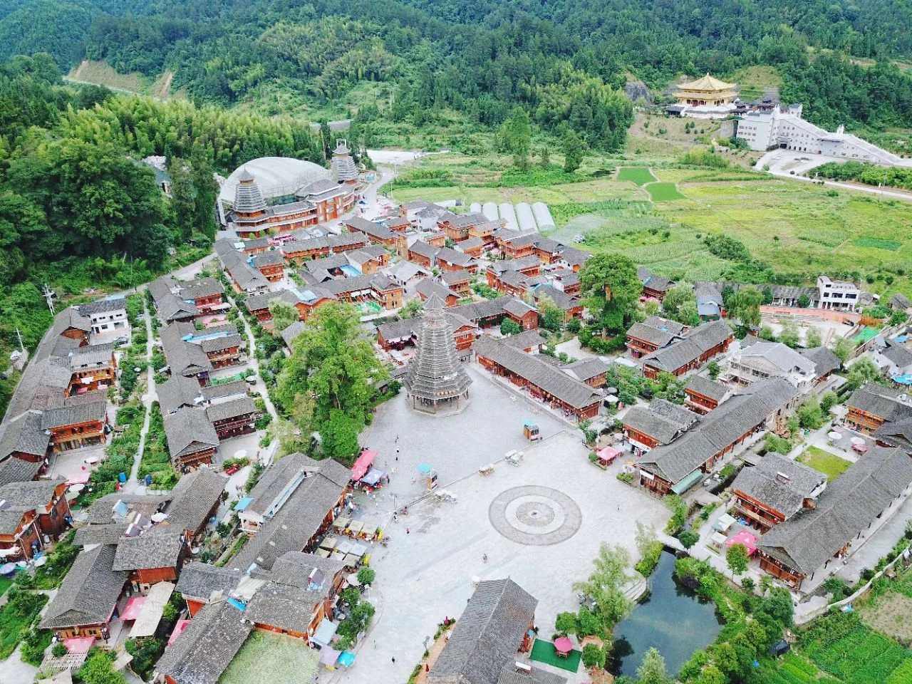 寨沙侗寨风景图片
