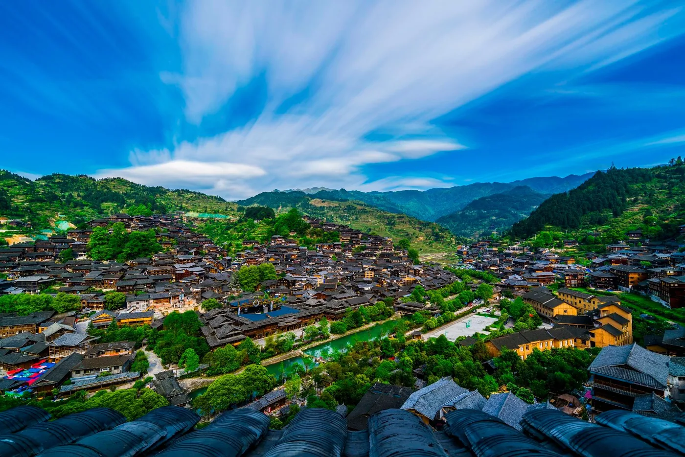 西江千户苗寨风景图片