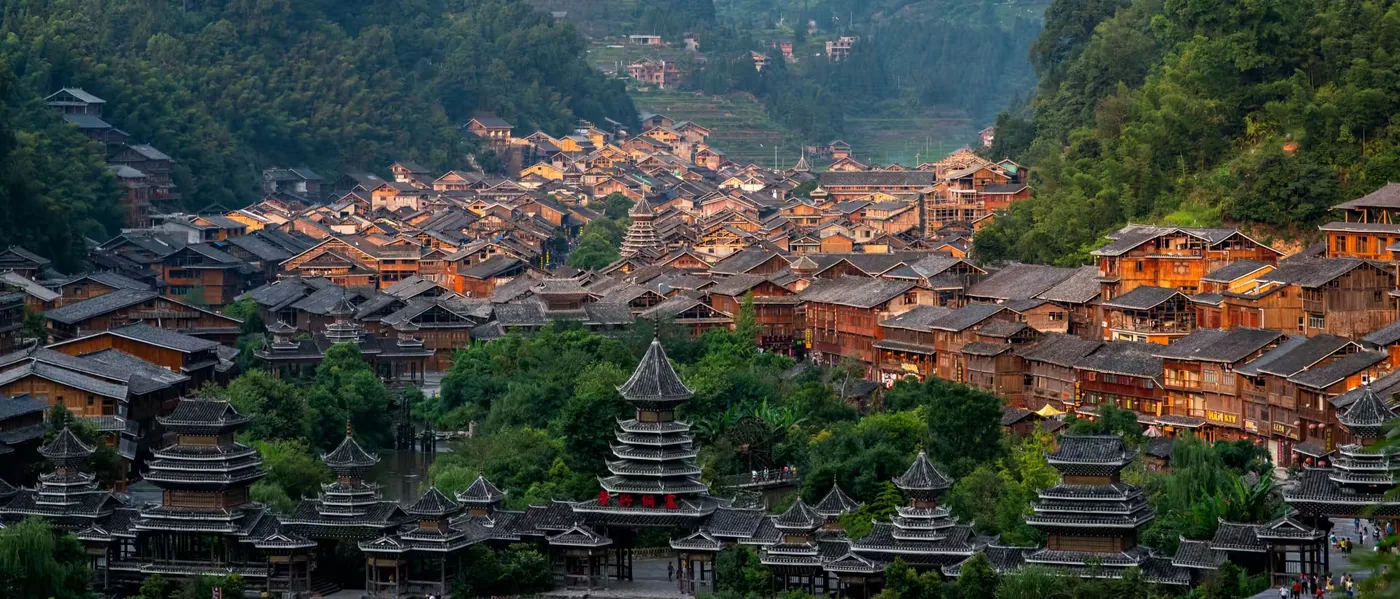 肇兴侗寨实景图片