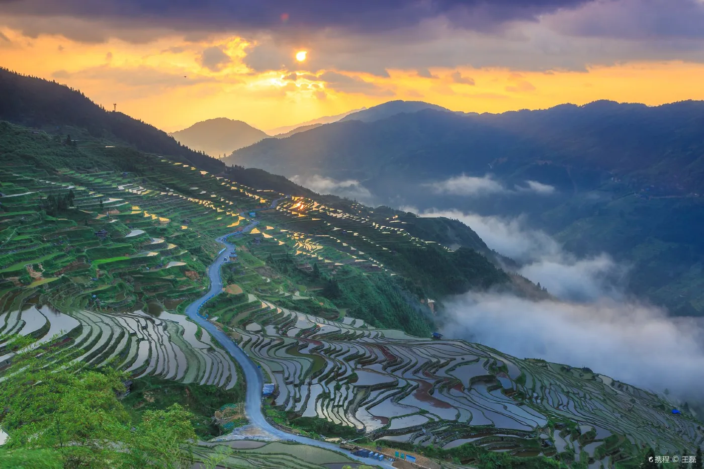 加榜梯田风景图片