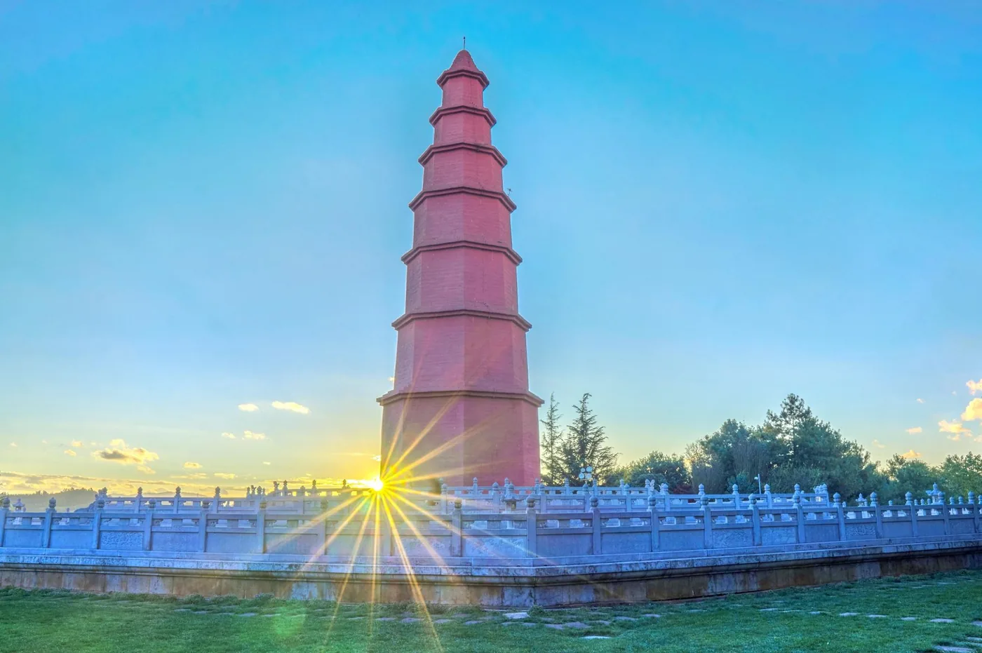 红塔山风景图片