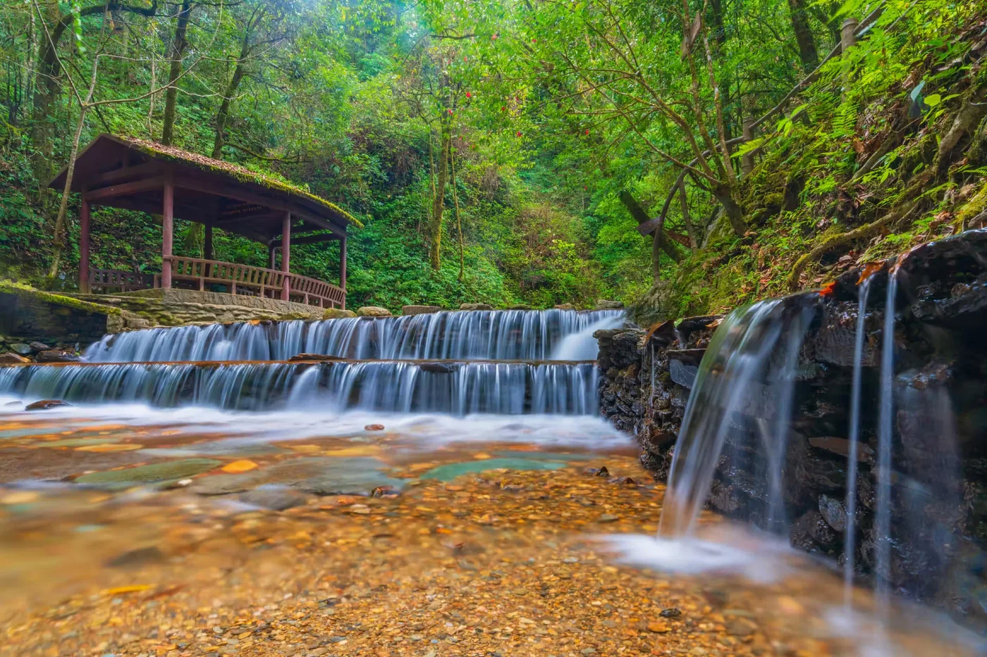 石门峡风景图片