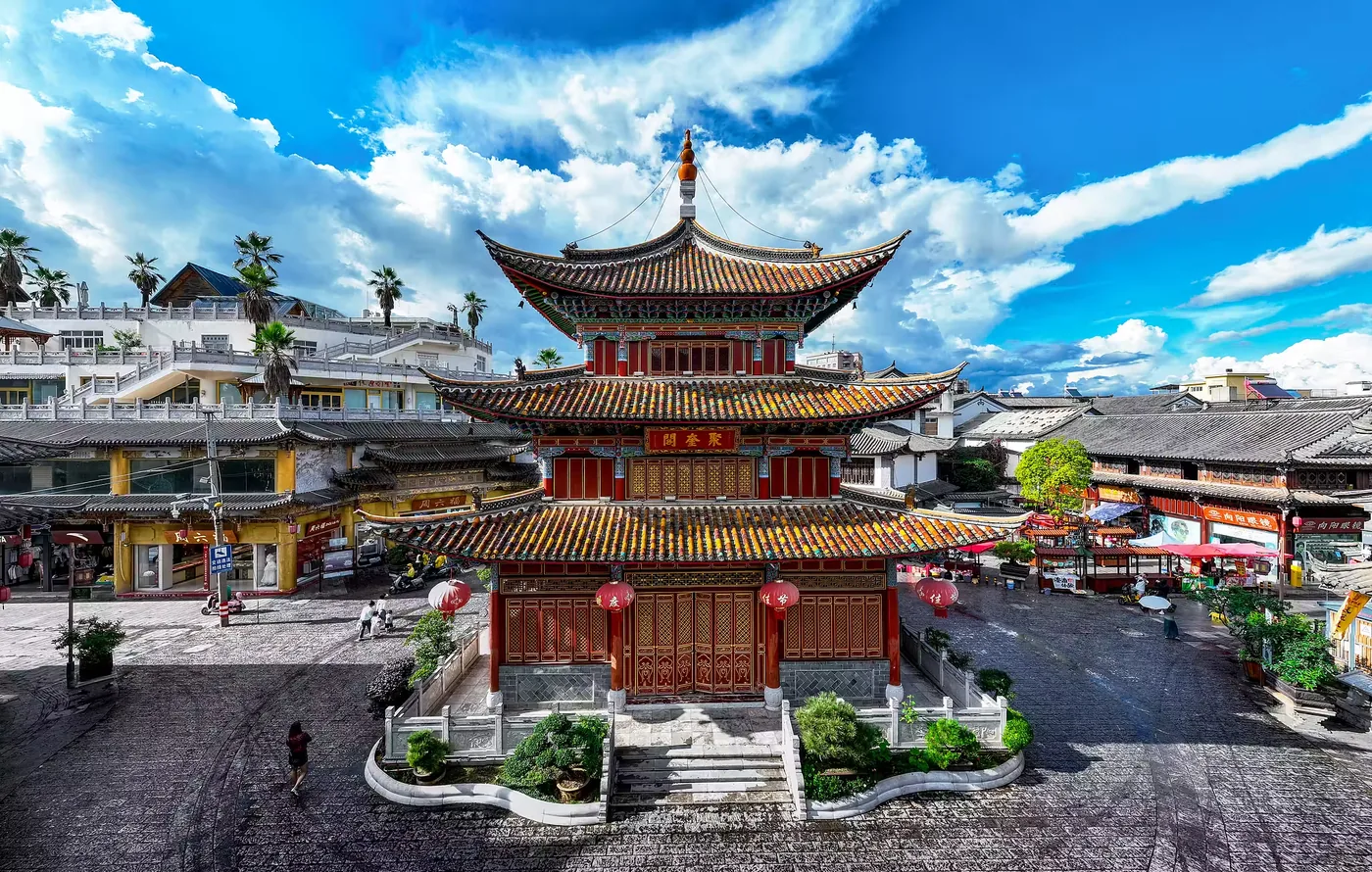 杞麓湖风景图片