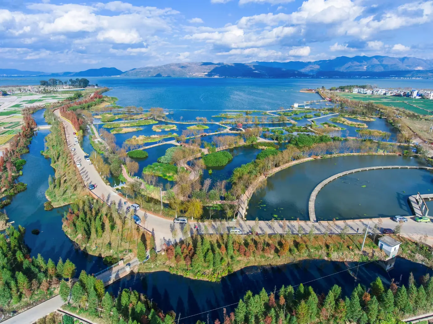 星云湖实景图片