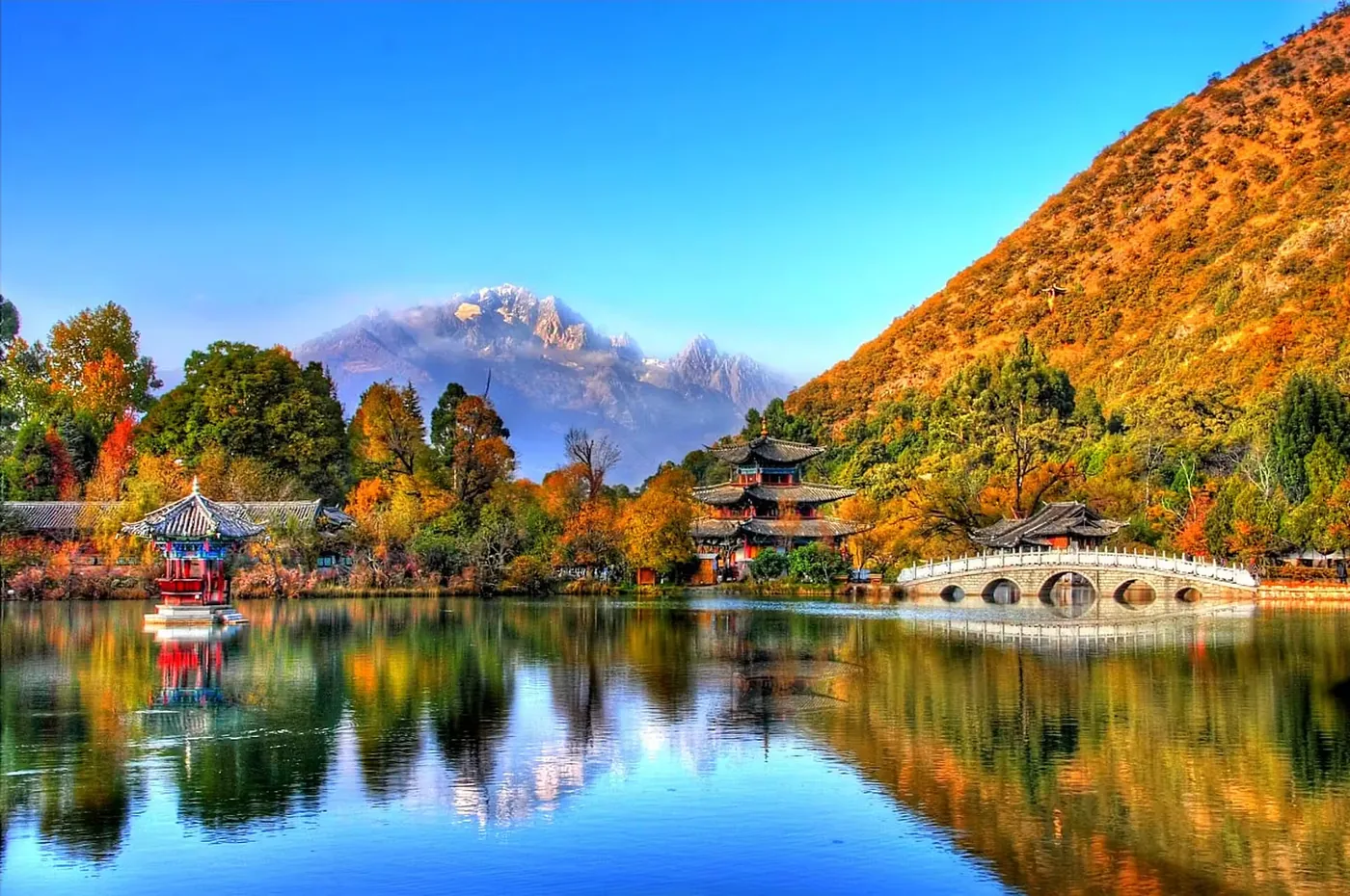 丽江古城风景图片