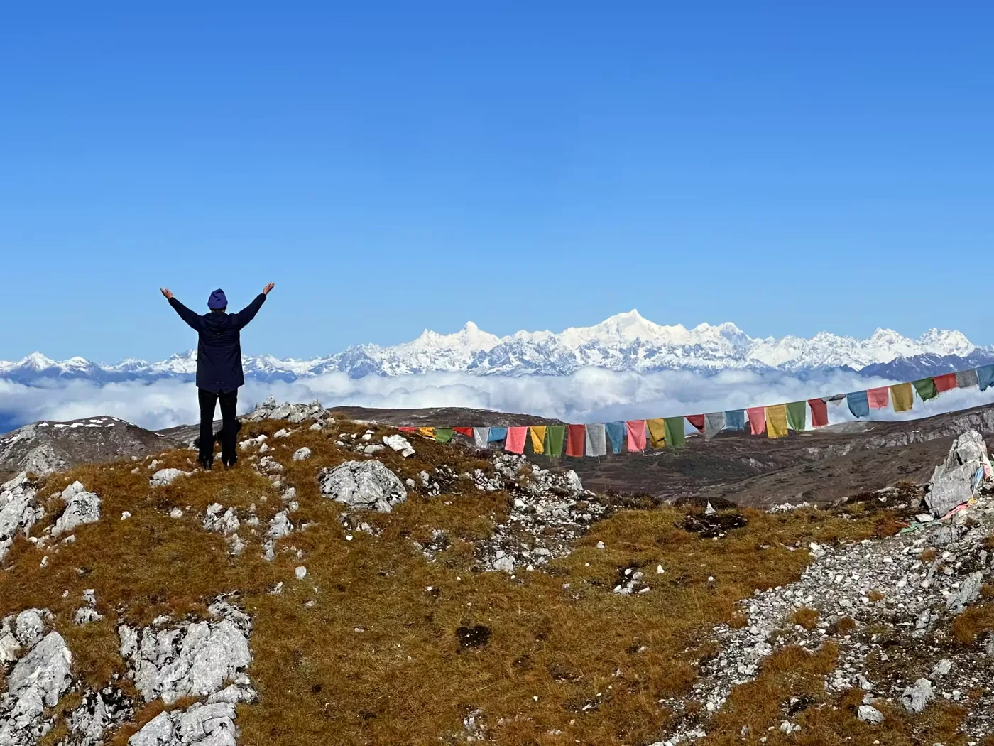 石卡雪山风景图片