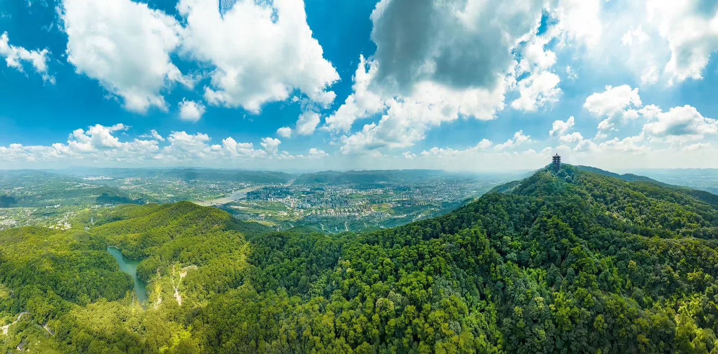 缙云山实景图片