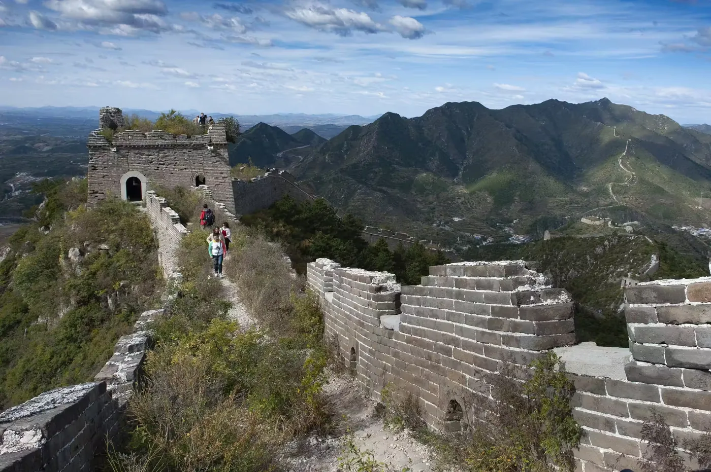 白羊峪长城实景图片