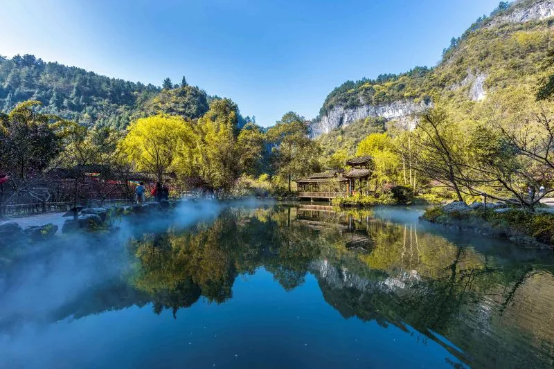酉阳桃花源风景图片
