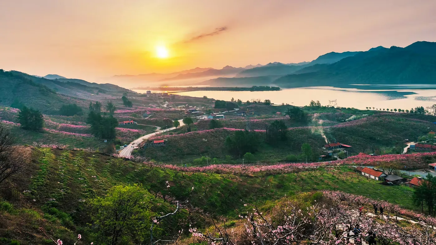鸭绿江浮桥风景图片