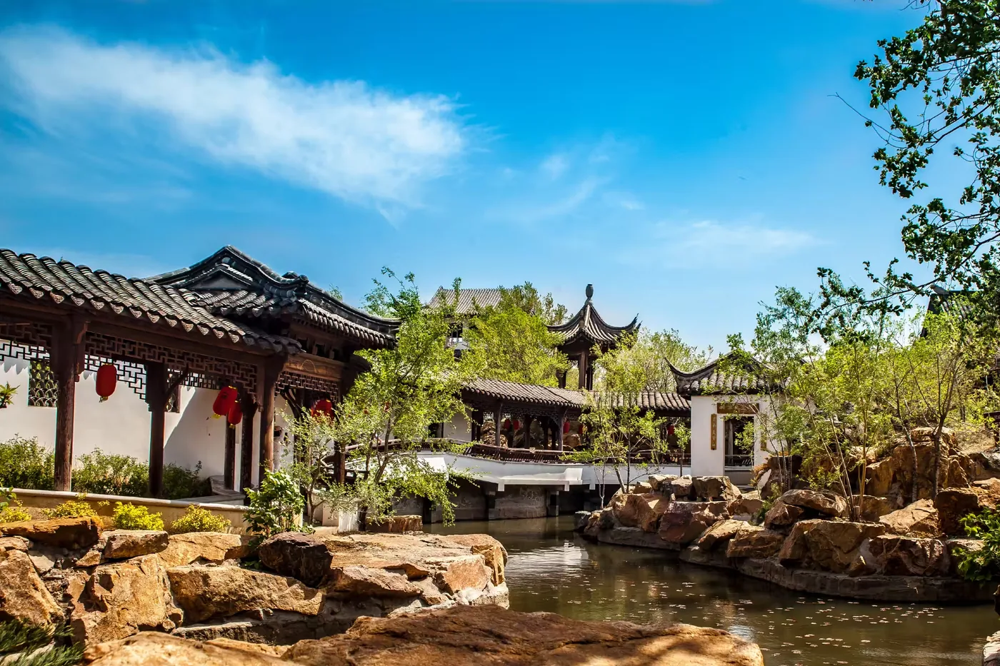 江南风情园实景图片