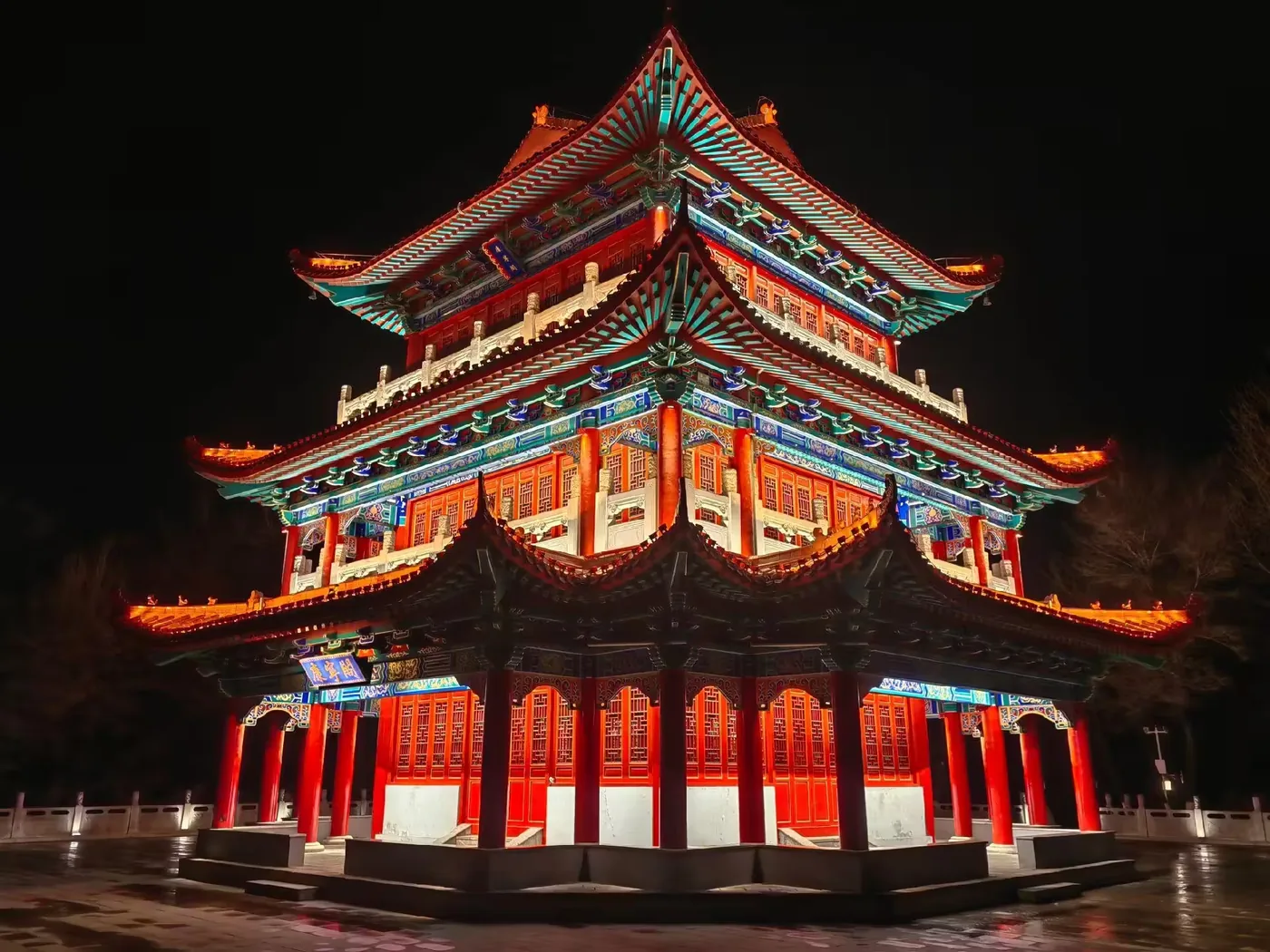 辽源向阳山森林公园实景图片