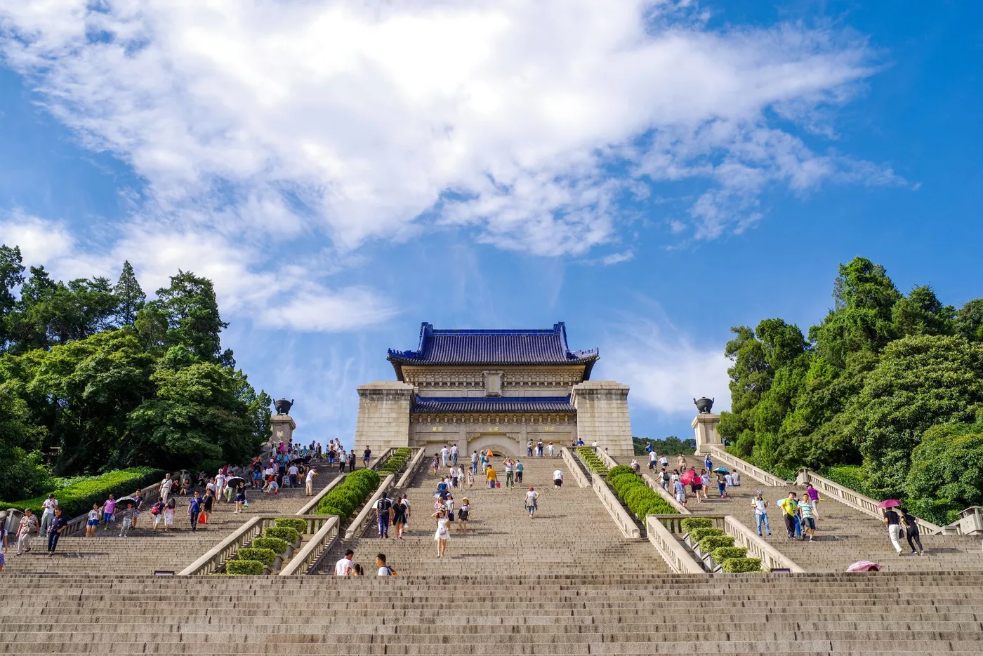 中山陵实景图片