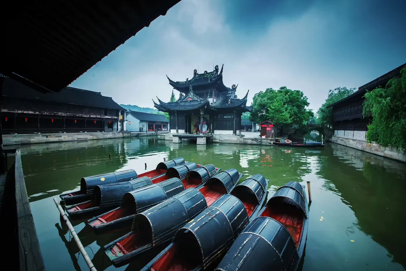 绍兴古城风景图片