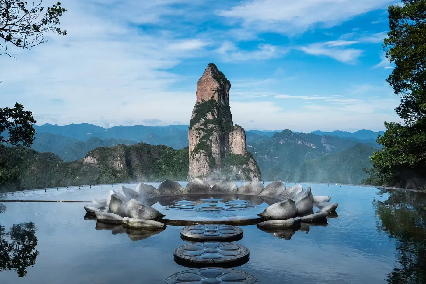 永安溪漂流风景图片