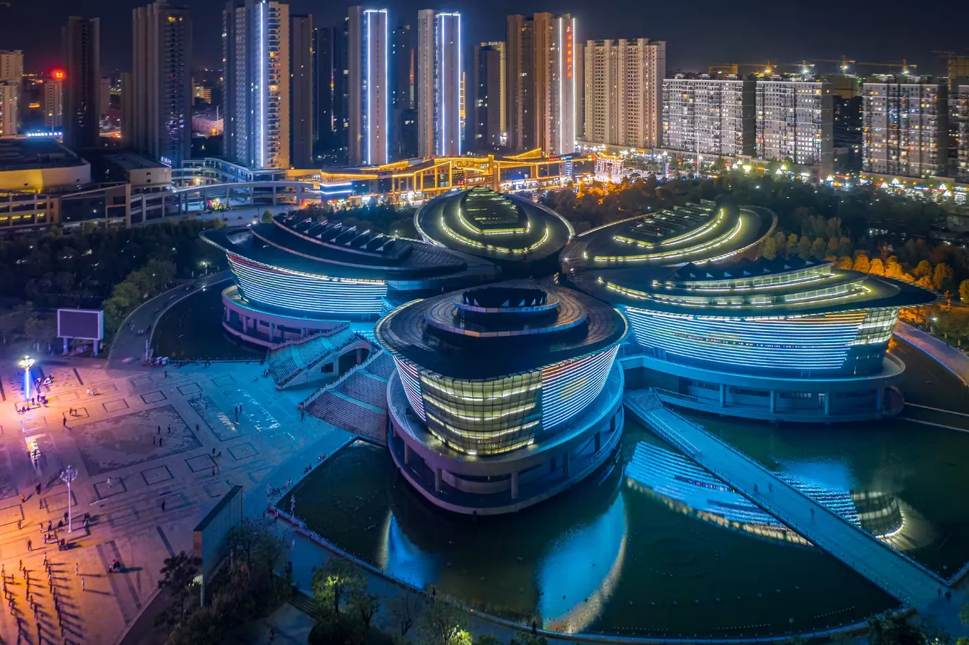 宿州新汴河水利风景区实景图片