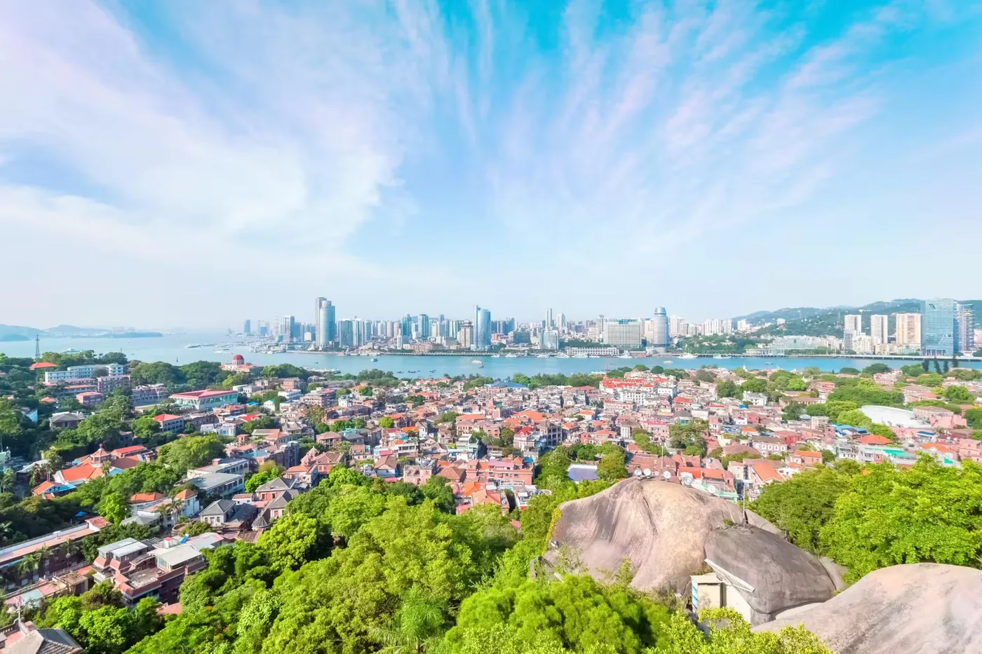 日光岩风景图片