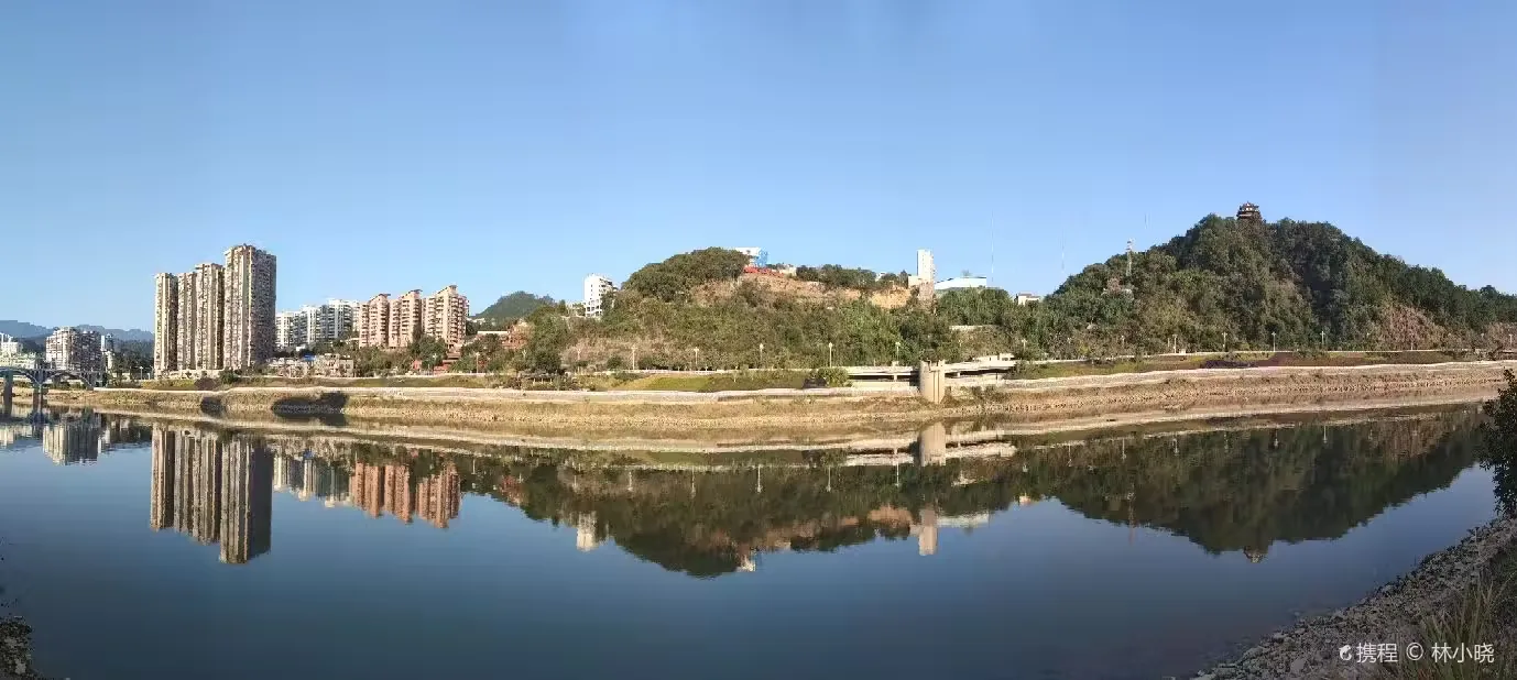 延平湖实景图片
